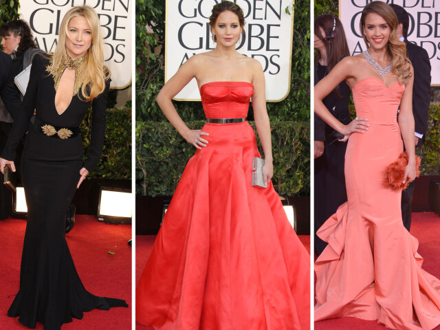 BEST KLEDD: Fra venstre - Kate Hudson, Jennifer Lawrence og Jessica Alba strålte på Golden Globes. Foto: All Over Press BEST KLEDD: Fra venstre - Kate Hudson, Jennifer Lawrence og Jessica Alba strålte på Golden Globes. Foto: All Over Press